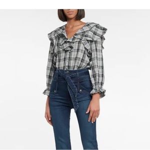 Veronica Beard ruffle blouse